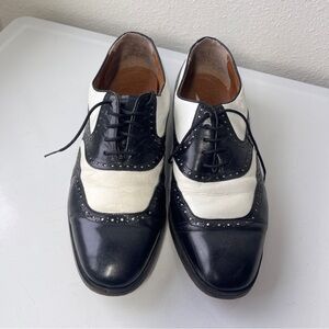 Stacy Adams Black and White Oxfords